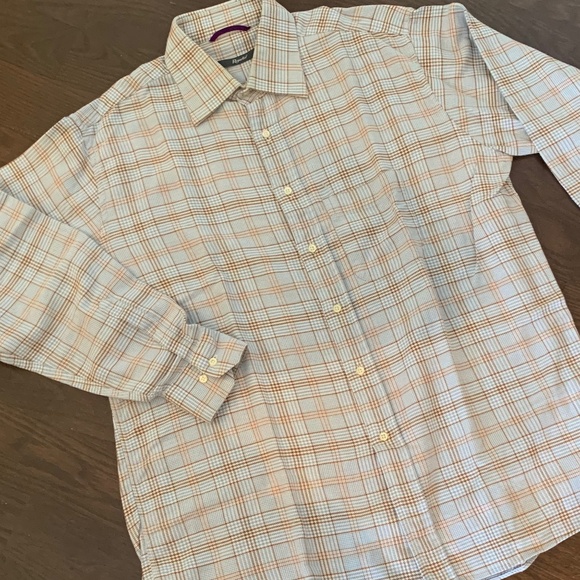 Men's long sleeves woven yarn dyed check long sleeves shirt - Picture 1 of 7